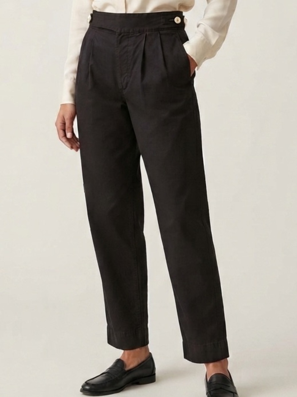 Rag & Bone Sz 26 Washed Black Tapered Leg Casual Pants